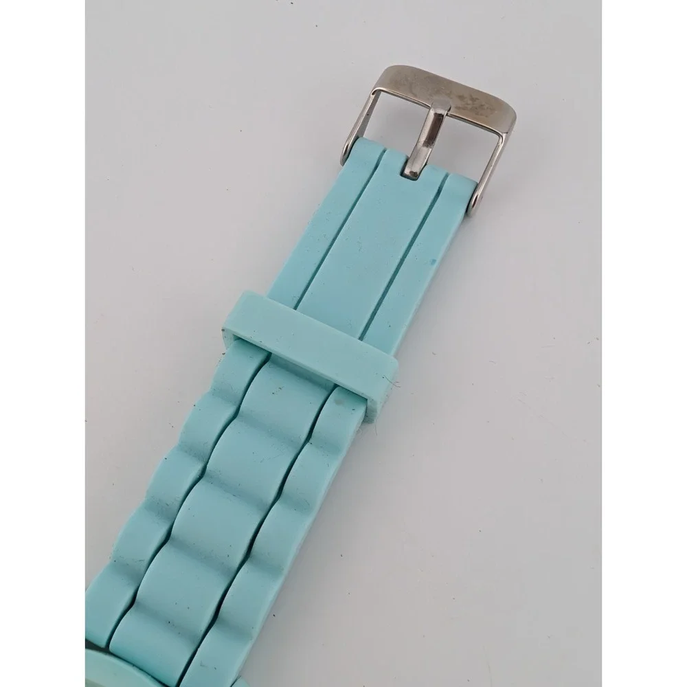 Owl Watch Women 40mm Case Teal Silicone‎ Band- New Battery